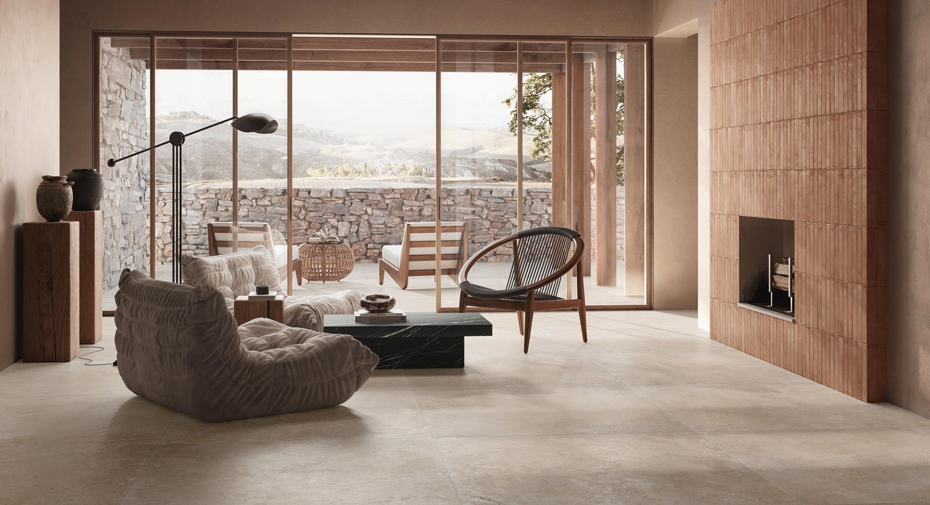 Travertino Cross Beige 60 x 60